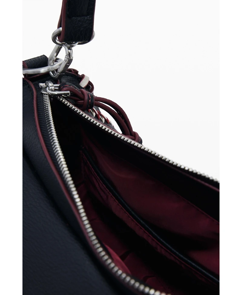 Desigual Women's Medium faux leather effect bag with stitching