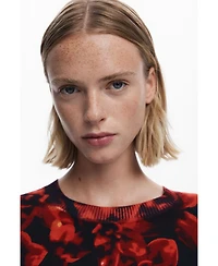 Desigual Women's Lightweight floral sweater