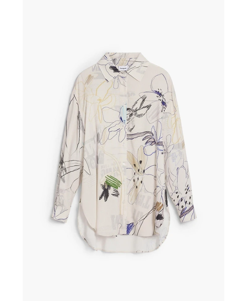 Desigual Women's Fluid collage shirt