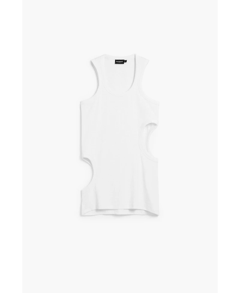 Desigual Women's Cut-out sleeveless T-shirt