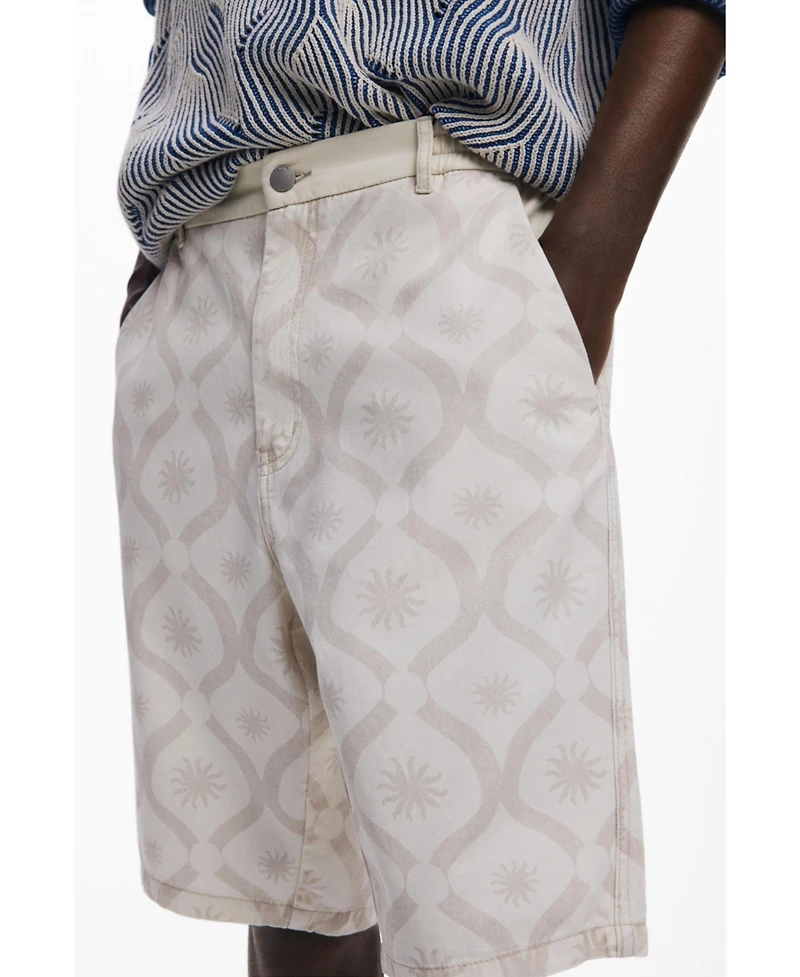 Desigual Men's Bermuda with sun borders