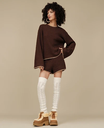 Ugg Women's Rylynn Cable Knit Pull-On Top