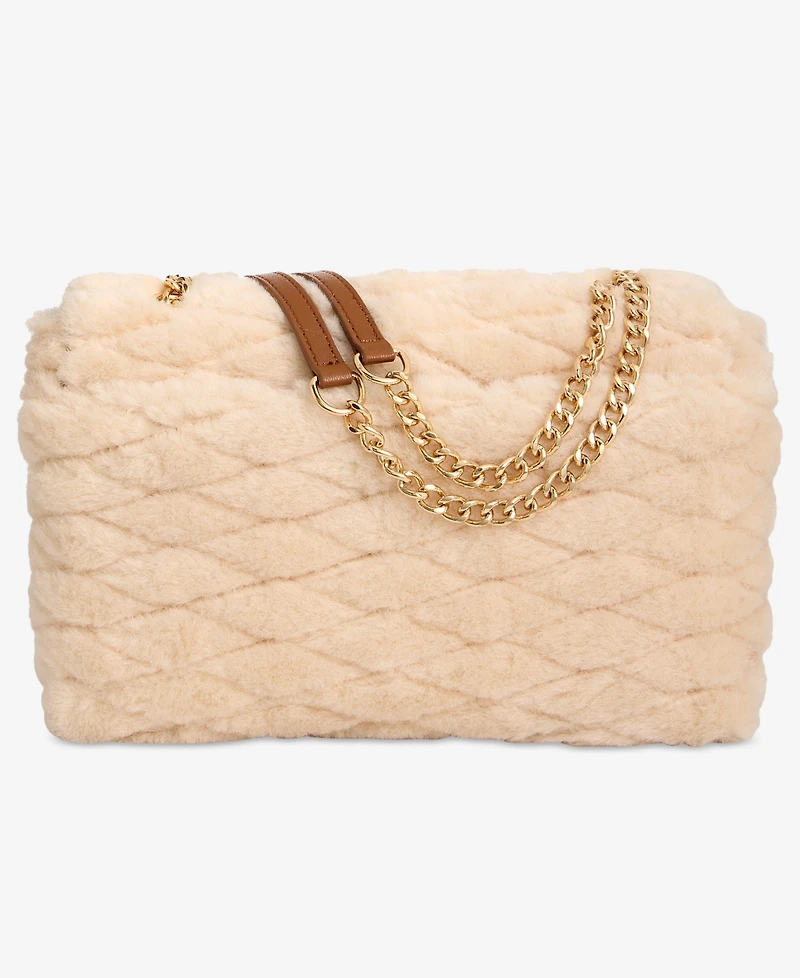 I.n.c. International Concepts Soft Ajae Quilted Faux Fur Handbag, Macy's Exclusive