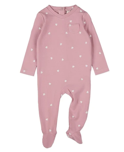MeMoi Baby and Toddler Girls "Kind Hearts" Rayon Blend Footie