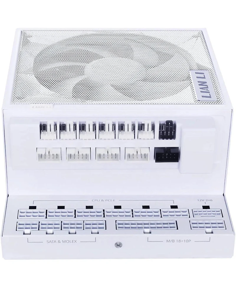 Lian-Li EG1200G Edge Gold 1200W 80+ Gold Certified Fully Modular Atx Psu with Usb Hub, White