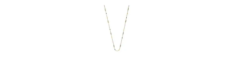 GiGiGirl Sterling Silver 14k Gold Plated With Multi-Colored Enamel Beaded Necklace