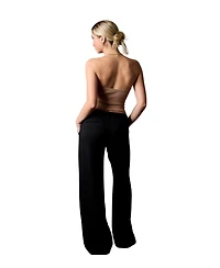 Blue Revival Women's Wide Leg Taylor Trouser, Black