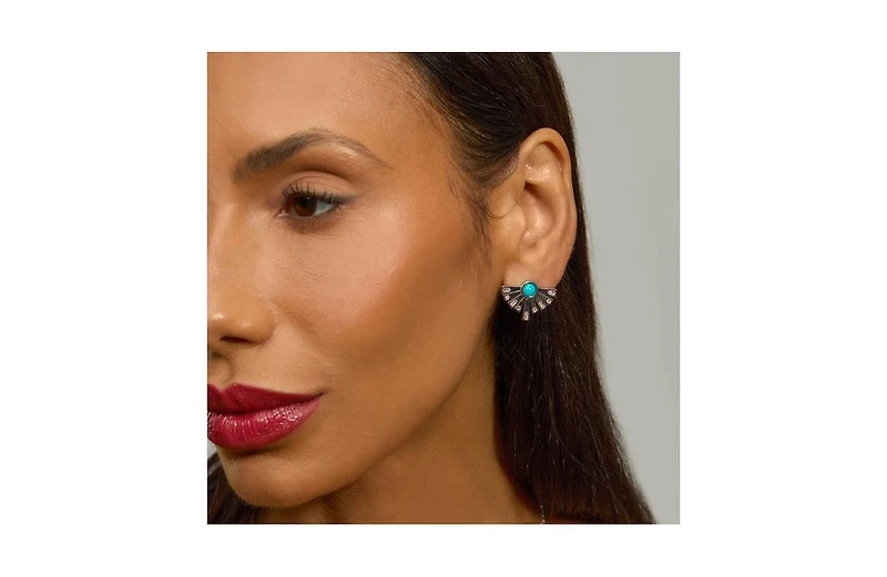 Lucy Quartermaine Egyptian Turqoise Studs