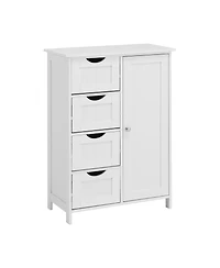 Casainc Bathroom Floor Cabinet with Adjustable Shelf and Drawers