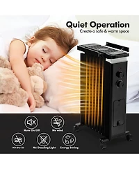 1500W Oil Filled Radiator Heater Electric Space Heater