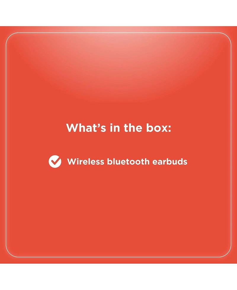 RadioShack Live Sound Bluetooth Earbuds, 8H Playtime, Enhanced Bass, Black 3304397