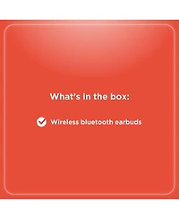 RadioShack Live Sound Bluetooth Earbuds, 8H Playtime, Enhanced Bass, Black 3304397