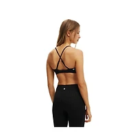 Cotton On Women's Active Pinstripe High Apex Crop