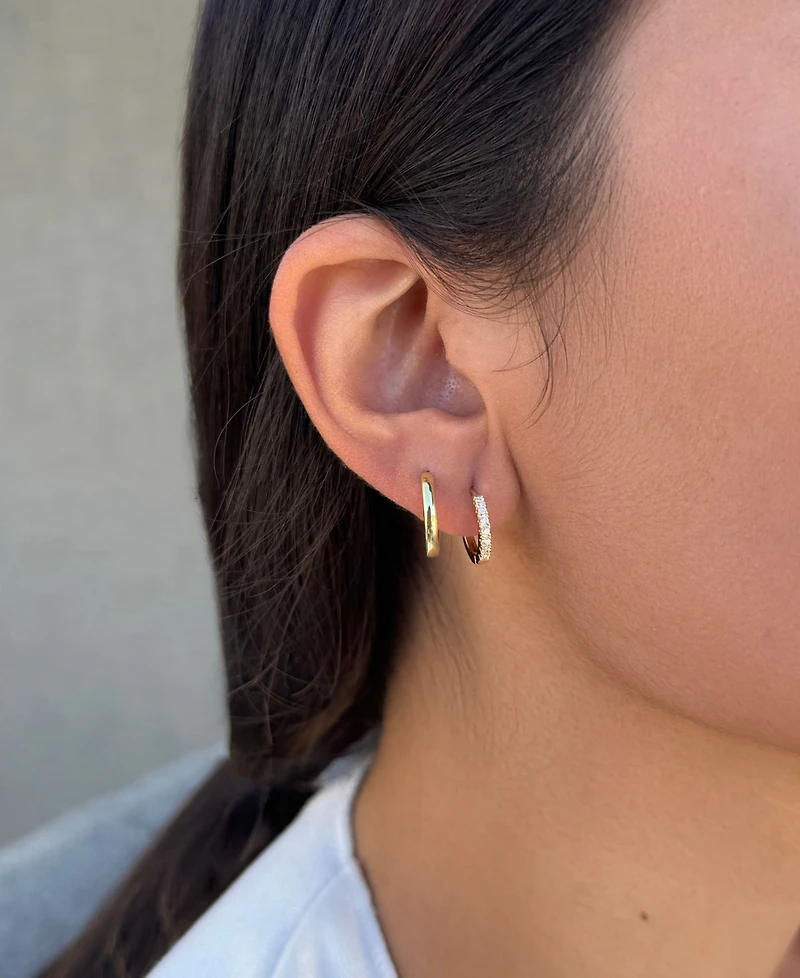 Adornia Gold Cubic Zirconia Earring Set