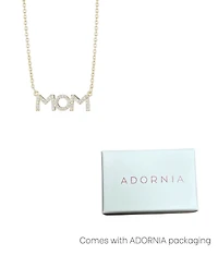 Adornia Gold Cubic Zirconia Mom Necklace