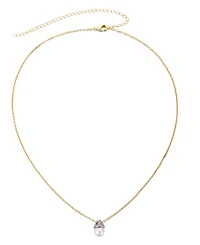 Adornia Gold Freshwater Pearl Hanging Necklace