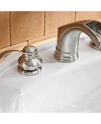 Greenspring 8 in. Waterfall Widespread 2-Handle Bathroom Faucet In Brushed Nickel