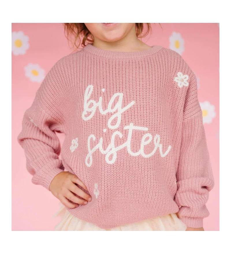 Sweet Wink Little and Big Girls Sister Knit Sweater