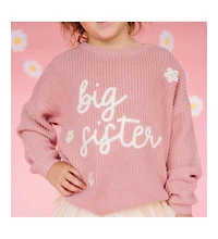 Sweet Wink Little and Big Girls Sister Knit Sweater