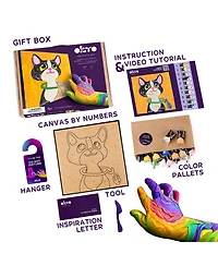 Okto Air-Dry Clay by Numbers – 29x29 Cat (11.4 x 11.4 in)