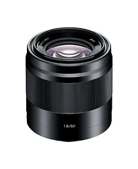 Sony E 50mm f/1.8 Oss Lens for Sony E, Black, Bundle with 49mm Filter Kit, Cleaning Kit, Mac Software Kit