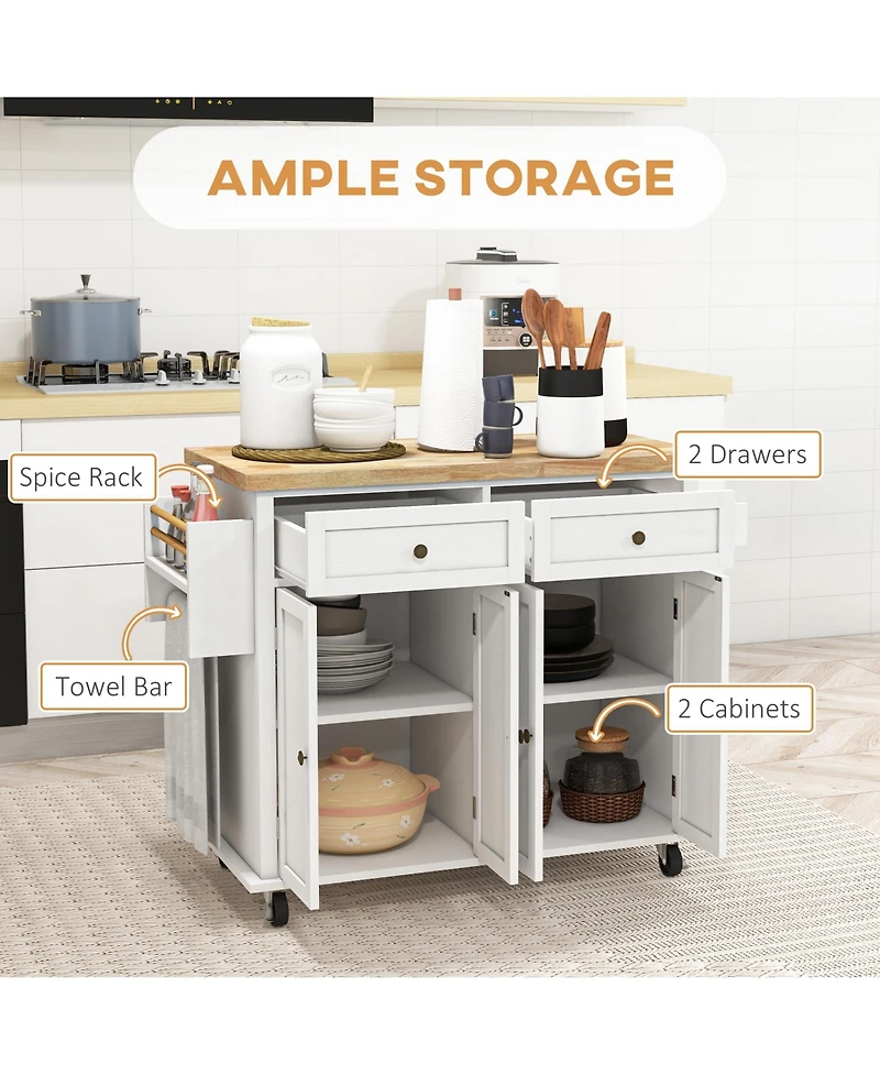 Slickblue Spacious Kitchen Storage Cabinet with Doors and Shelves for Pantry and Dining Essentials