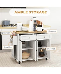 Slickblue Spacious Kitchen Storage Cabinet with Doors and Shelves for Pantry and Dining Essentials