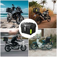 Yescom Ahr 36L Universal Motorcycle Tour Tail Box Scooter Trunk Storage Security Lock