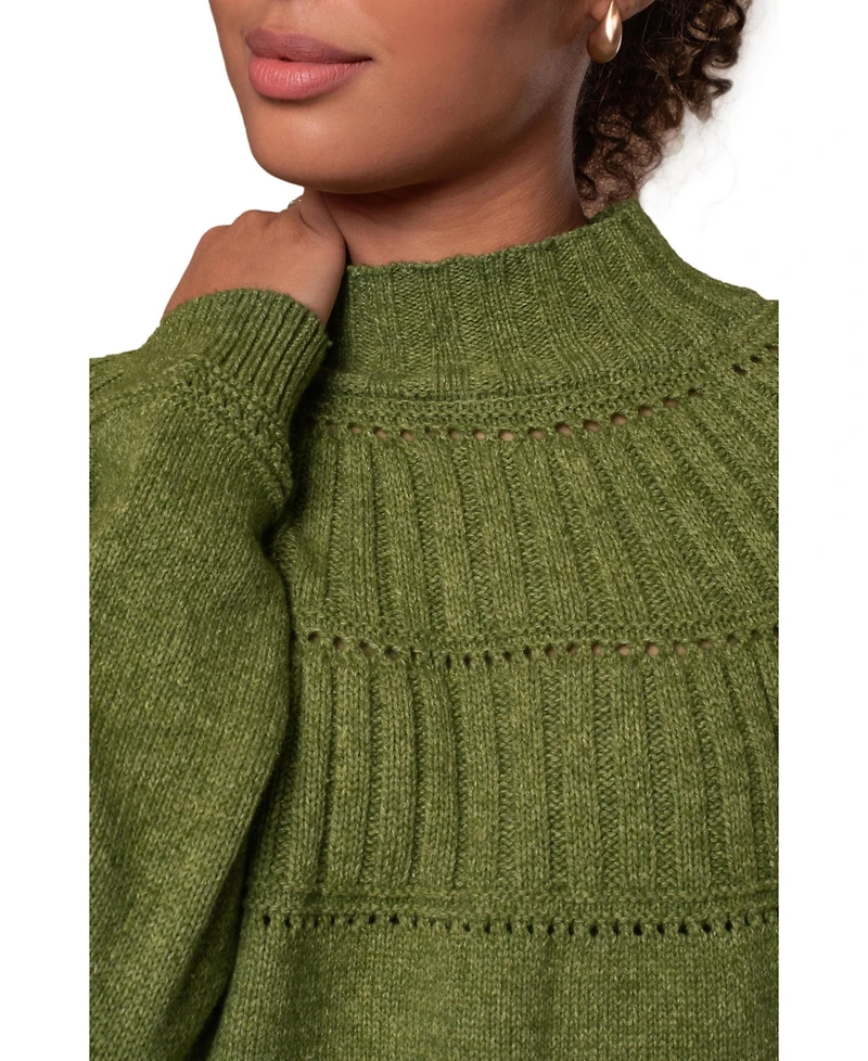 Celtic & Co. Women's Textured Yoke Sweater