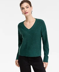 I.n.c. International Concepts Women's Roving Sequin V-Neck Sweater, Macy's Exclusive