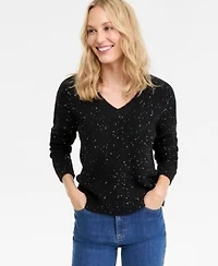 I.N.C. International Concepts Roving Sequin V Neck Sweater P Xs Xxl