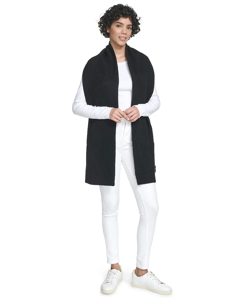 Calvin Klein Modern Bias Rib Scarf