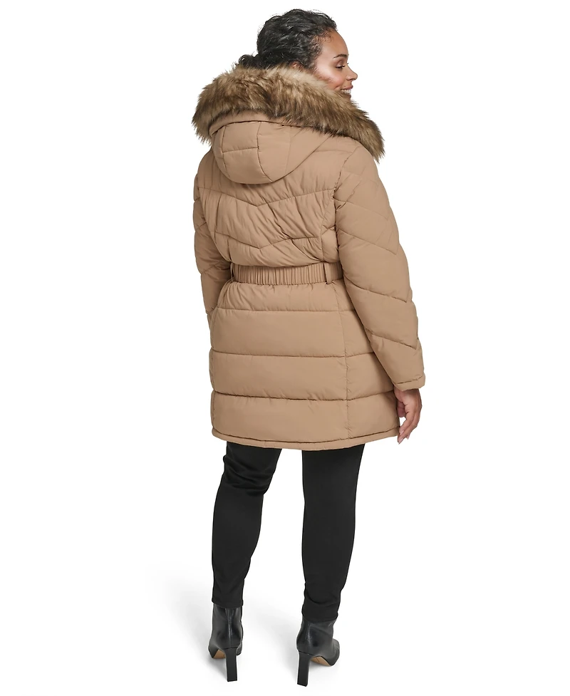 Tommy Hilfiger Plus Hooded Puffer Coat
