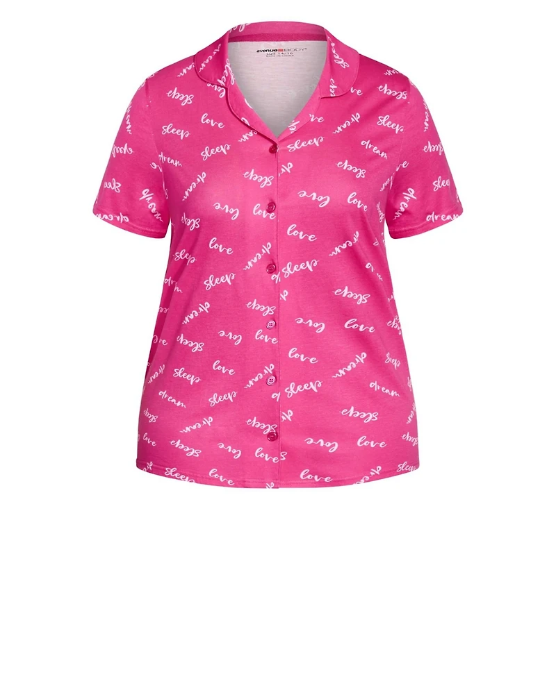 Avenue Women's Button Sleep Top