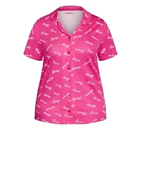 Avenue Women's Button Sleep Top