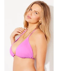 Swimsuits for All Women's Essential String Triangle Bikini Top