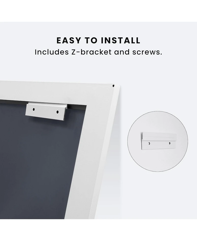 Amorho Bathroom Mirror, 40" x 36" Inch Thick Metal Framed Wall Mirrors for Over Sink, Bedroom, Living Room, Entryway, Rectangle Wall-Mounted Mirrors i