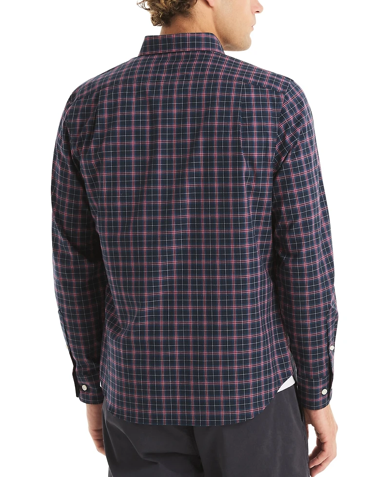 Nautica Men's Long Sleeve Plaid Shirt