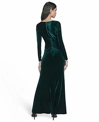 Eliza J Women's Side Ruched Sleeve Gown