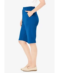Woman Within Plus 7-Day Knit Bermuda Shorts