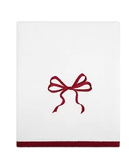 Avanti Christmas Bows Cotton Bath Towel Set, 52" x 27"