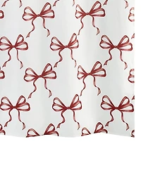 Avanti Christmas Bows Polyester Shower Curtain, 72" x 72"