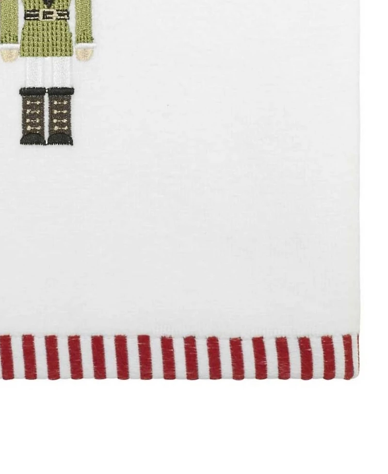 Avanti Peppermint Nutcracker Cotton 2-Pc. Hand Towel Set, 28" x 16"