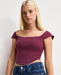 Good American Women's Dolly Joleans Cropped Corset Top, Regular & Plus Size