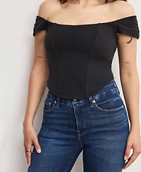 Good American Petite Dolly Jolean Mid Rise Jeans