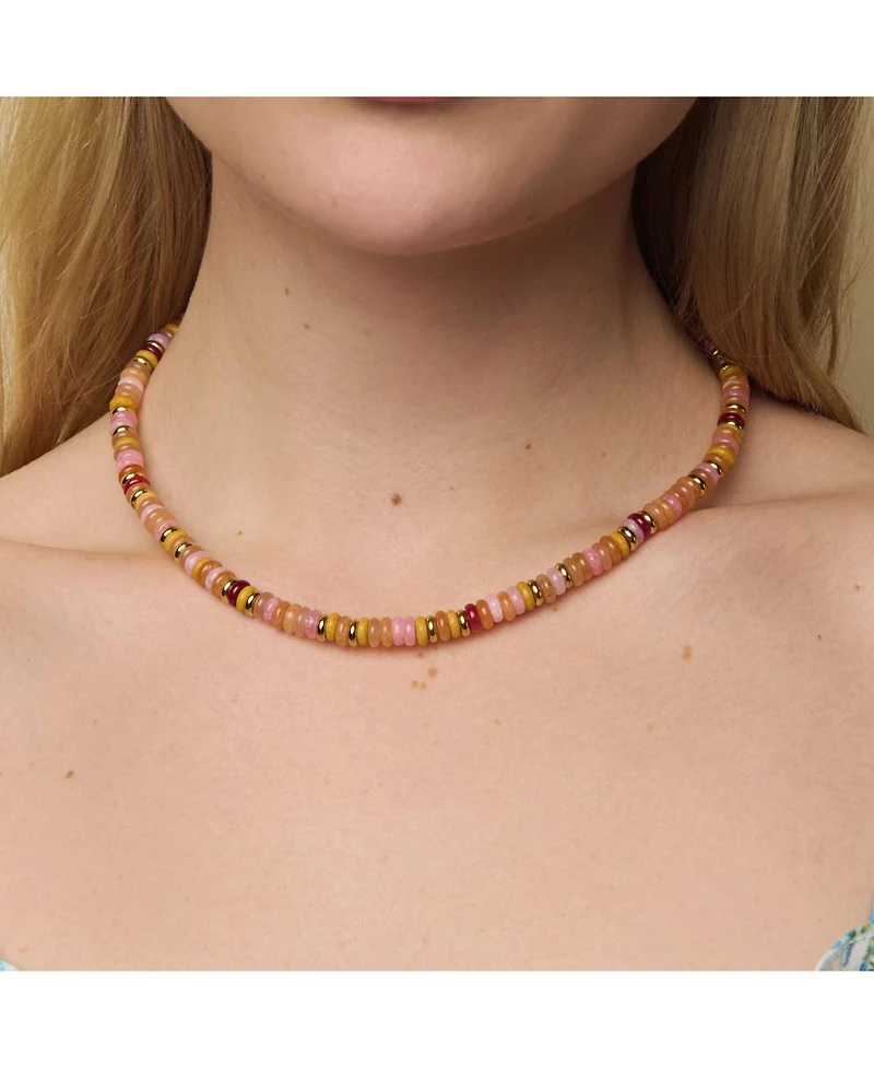 Little Sky Stone Gina Multi Color Mixed Gemstone Necklace