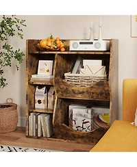 gaomon Toy Storage Shelf, Bookshelf for Storing Books and Toys, Suitable for Both Boys and Girls, Multi-Tier Bookshelf Suitable for Game Rooms and Chi