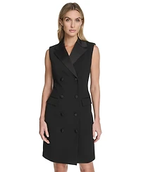 Calvin Klein Women's Sleeveless Blazer Short Sheath Jacket