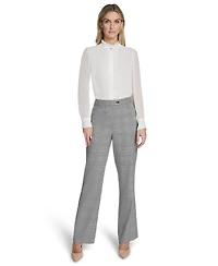 Calvin Klein Women's Houndstooth Mid-Rise Pants