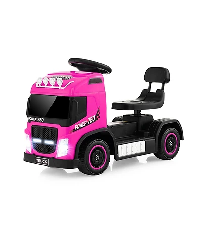 6V Kids Electric Ride-on Truck with Height Adjustable Seat
